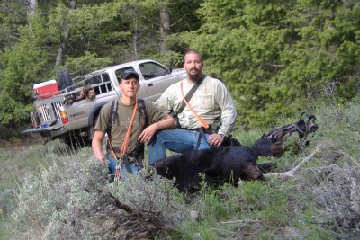 bear hunting with cody, my son and i