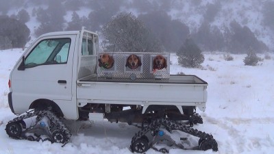 I like the full cab and heater. Not that fast but way better then a sled.